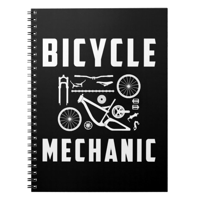 Caderno Espiral Mecânico por bicicleta Mecânico mecânico por bicic (Frente)