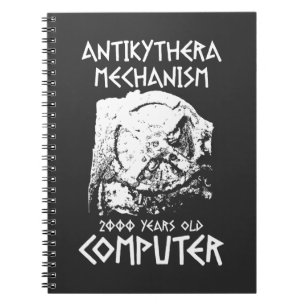Caderno Espiral Mecanismo Antikythera antigo computador grego
