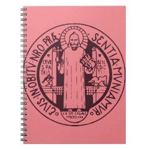 Caderno Espiral Medalha santo Benedict