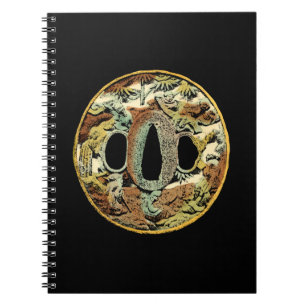 Caderno Espiral Medalhão Gilded Asiático pelo Vision Studio