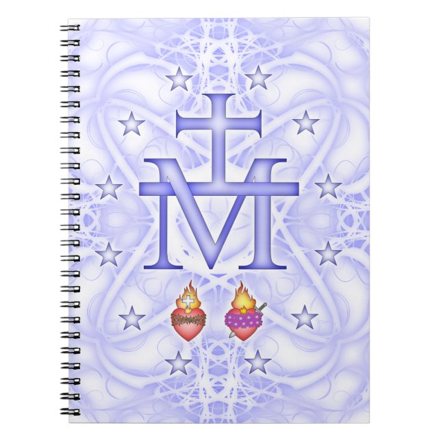 Caderno Espiral Medalhão miraculoso (Frente)