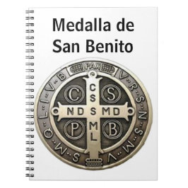 Caderno Espiral medalla de San Benito