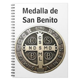 Caderno Espiral medalla de San Benito