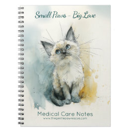 Caderno Espiral Medical Care Notes Animal Rescue