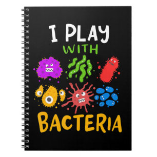 Caderno Espiral médico-tecnólogo microbiologista doa diversão