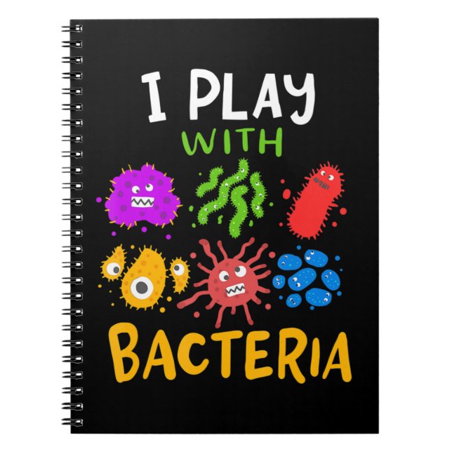 Caderno Espiral médico-tecnólogo microbiologista doa diversão (Frente)