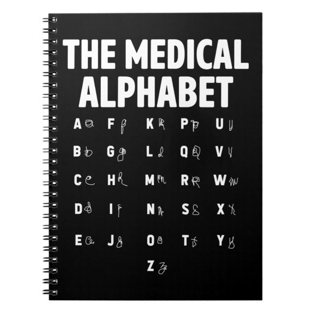 Caderno Espiral Médicos Alfabetizam Enfermeira Enfermeira Engraçad (Frente)