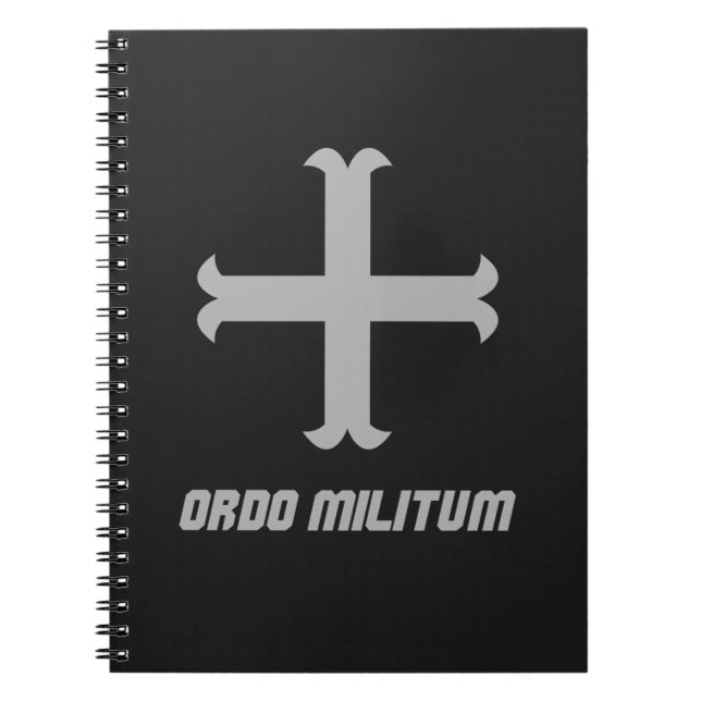 Caderno Espiral Medieval Knight Cross Emblem (Frente)