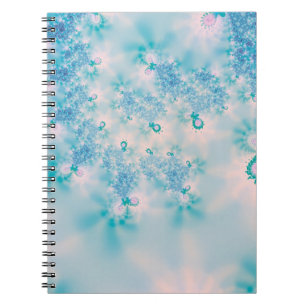 Caderno Espiral Meditação abstrato Art Blue