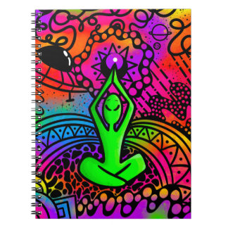Caderno Espiral Meditação de alienígenas