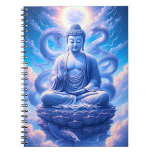 Caderno Espiral Meditação do Buda do Dragão Místico