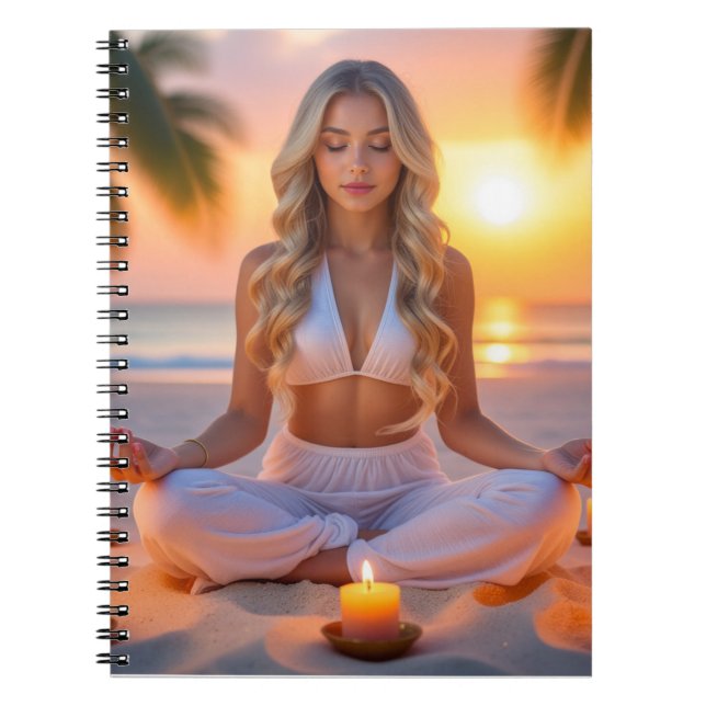 CADERNO ESPIRAL MEDITATION - YOGA - WELLNESS - CARPE DIEM (Frente)