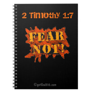 Caderno Espiral Medo não gotGod316.com