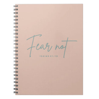 Caderno Espiral "Medo Não." Isaiah 41:10