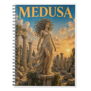 Caderno Espiral Medusa, Monstro da Fantasia Gótica