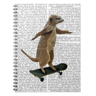 Caderno Espiral Meerkat No Skateboard 2