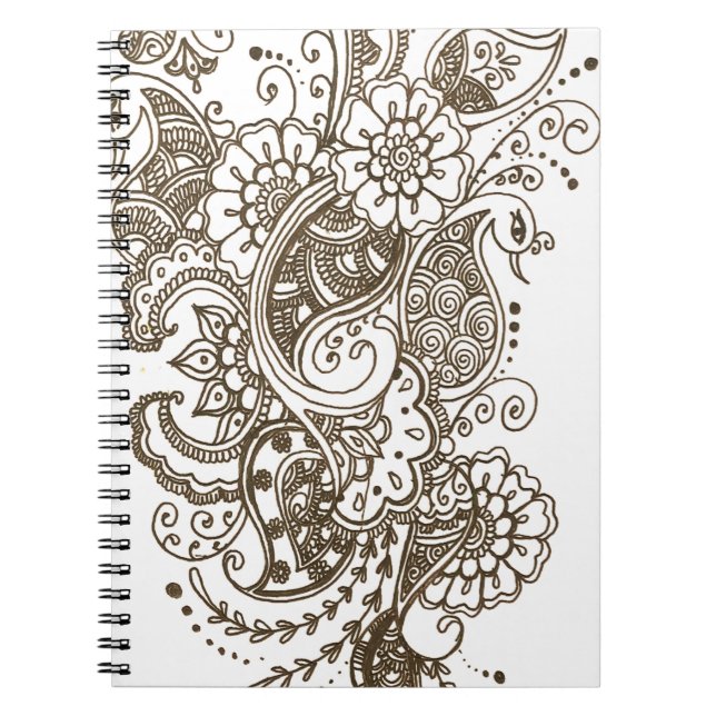 Caderno Espiral Mehndi (Frente)