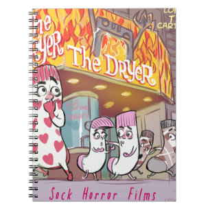 Caderno Espiral Meias Filmes de Terror O Secador Engraçado