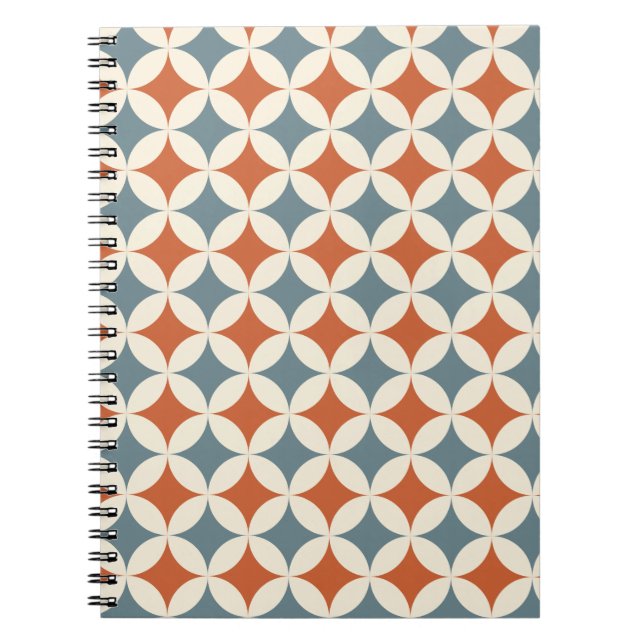 Caderno Espiral Meios séculos Retrovisores Círculos Modernos (Frente)