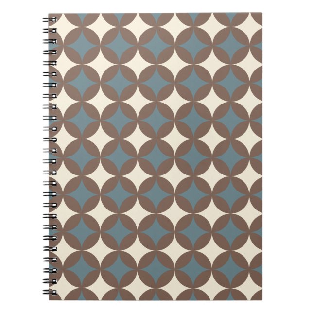 Caderno Espiral Meios séculos Retrovisores Círculos Modernos (Frente)