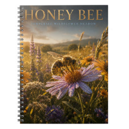 Caderno Espiral Mel Bee Prado de Flores Silvestres ANIMAIS