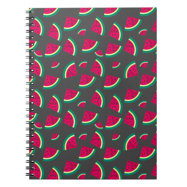 Caderno Espiral Melancia Negra (Frente)