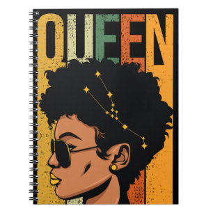 Caderno Espiral Melanin Queen Black Girl Magic African Sista Love