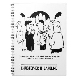 Caderno Espiral Melhor Advertência para Bridegroom