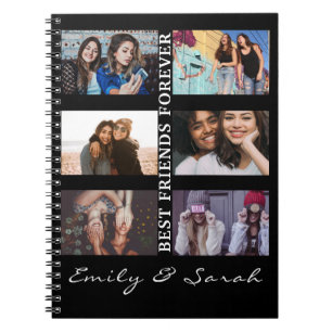 Caderno Espiral Melhor Amigo para sempre Personalizar 6 Colagem de