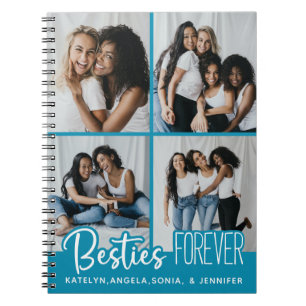 Caderno Espiral Melhor Amigos para a Colagem de Fotografias Person