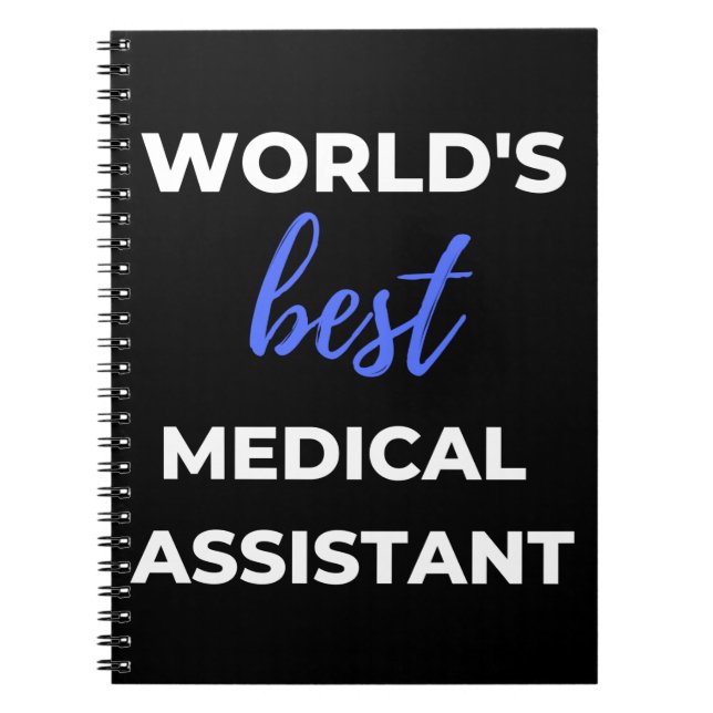 Caderno Espiral Melhor Assistente Médico do Mundo (Frente)