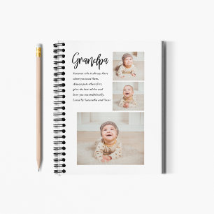 Caderno Espiral Melhor Avô De Bela Bela Teve Colagem Moderna