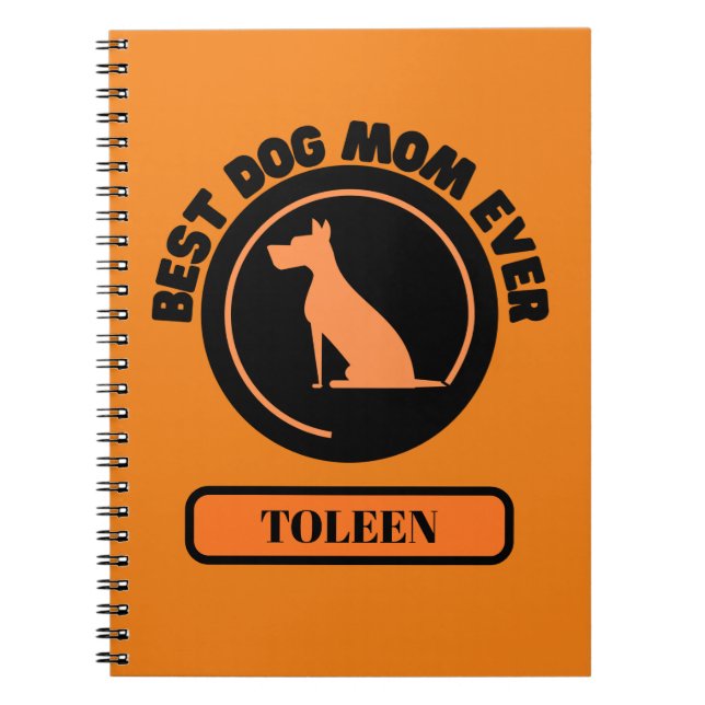 Caderno Espiral Melhor Cachorro Que A Mãe Já Personalizou (Frente)