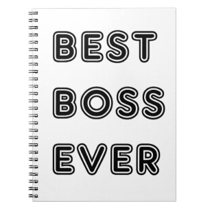 Caderno Espiral Melhor Chefe Nunca