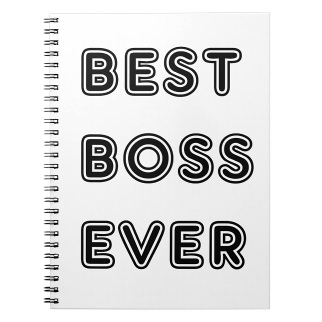Caderno Espiral Melhor Chefe Nunca (Frente)
