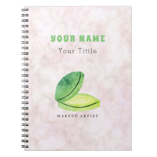 Caderno Espiral Melhor design personalizado nome mármore branco