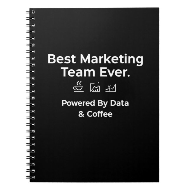 Caderno Espiral Melhor Equipe de Marketing de Todos os Tempos - Im (Frente)