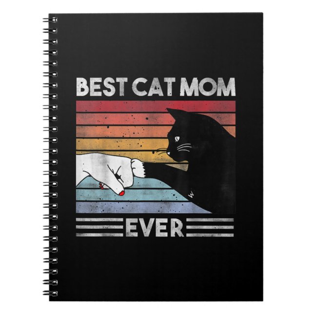 Caderno Espiral Melhor Gato Engraçado Mãe | Presente da Cat Mãe (Frente)