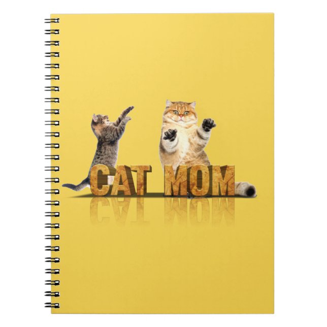 Caderno Espiral Melhor mãe de gatos | presente para gatos-mãe (Frente)