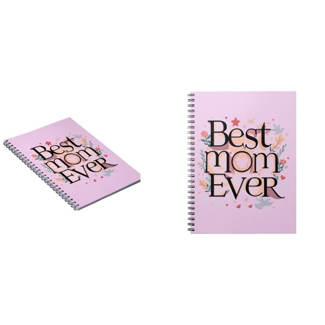 Caderno Espiral Melhor Mãe de Todos os Tempos (best mom ever notebooks)