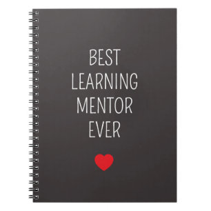 Caderno Espiral Melhor mentor de aprendizado já presenteia anivers