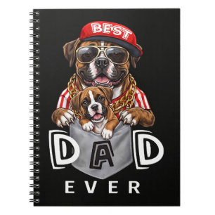 Caderno Espiral Melhor Pai Boxer de Todos os Tempos