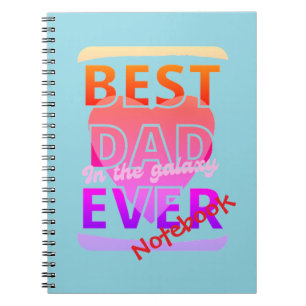 Caderno Espiral Melhor Pai da galáxia de todos os tempos