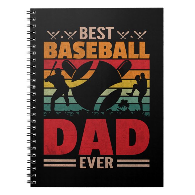 Caderno Espiral Melhor Pai De Baseball Nunca (Frente)