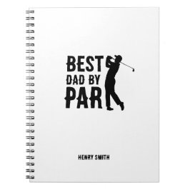 Caderno Espiral Melhor Pai pela Par Golfe Dia dos Pais Presente pa