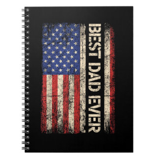 Caderno Espiral Melhor Papai de Todos Presentes da Bandeira Americ