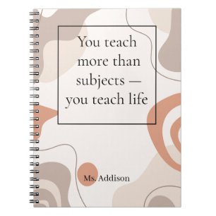 Caderno Espiral Melhor presente inspirador para professor