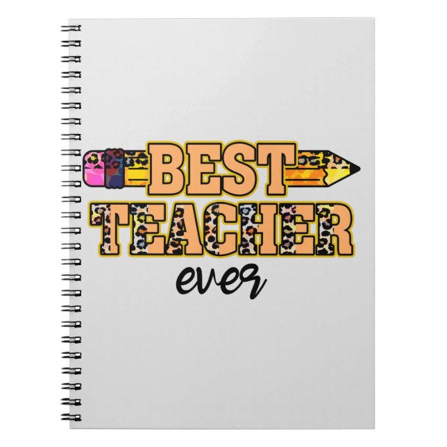 Caderno Espiral Melhor Professora Do Mundo (Frente)