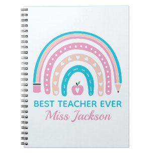 Caderno Espiral Melhor Professora Do Mundo - Presente De Apreciaçã