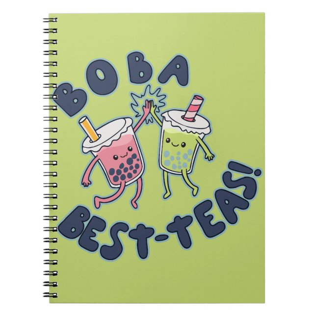Caderno Espiral Melhores Chás de Boba! (Frente)